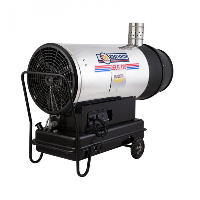 جت هیتر دودکش دار گازوئیلی باک دار نیرو تهویه البرز مدل 2ELB-120