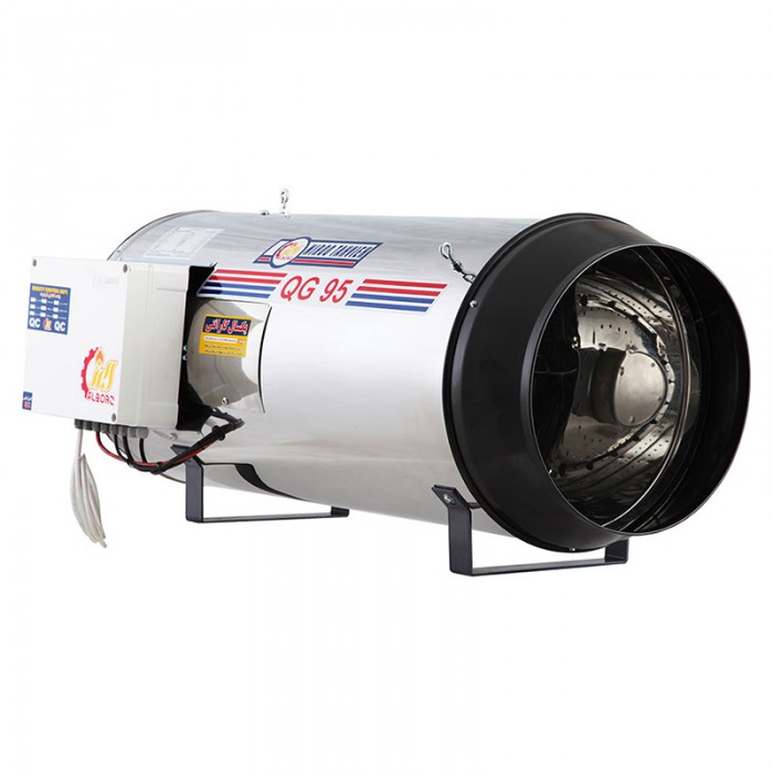 جت هیتر 95 کیلووات گاز شهری نیرو تهویه البرز مدل QG-95