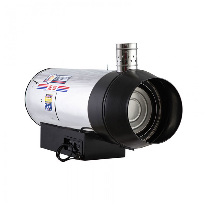 جت هیتر 70 هزار دو موتوره دودکش دار گازوئیلی نیرو تهویه البرز مدل 2EL-120