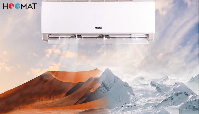 کولرگازی دیواری 9000 سرد و گرم ایران رادیاتور سری A مدل IAC-09CH_LF_A