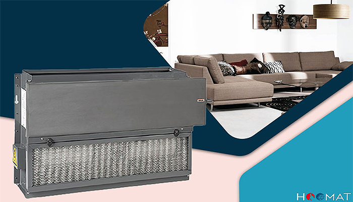 فن کویل سقفی بدون کابین آذرنسیم ANCF-1020