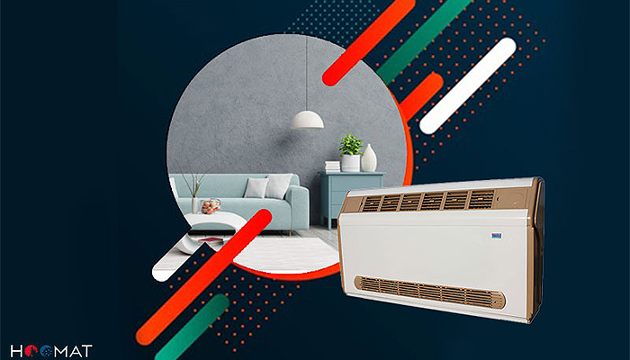 فن کویل زمینی و سقفی با کابین آذرنسیم ANDF-1700