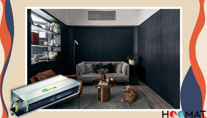 فن کویل سقفی توکار 1400CFM گرین مدل GDF1400P7