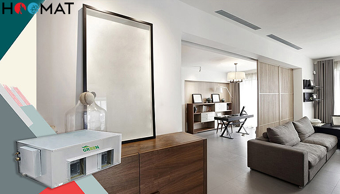 فن کویل کانالی 1800CFM گرین GDF1800P1/H