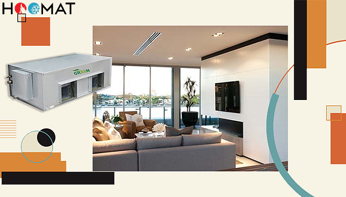 فن کویل کانالی 2000CFM گرین GDF2000P1/H