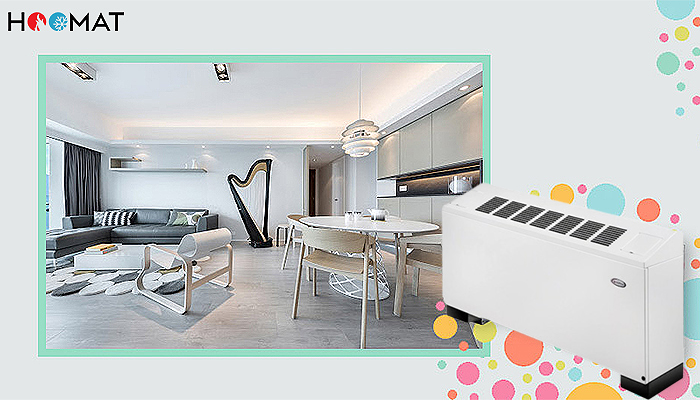 فن کویل زمینی شیبدار 1200CFM ساران مدل SRFC-1200