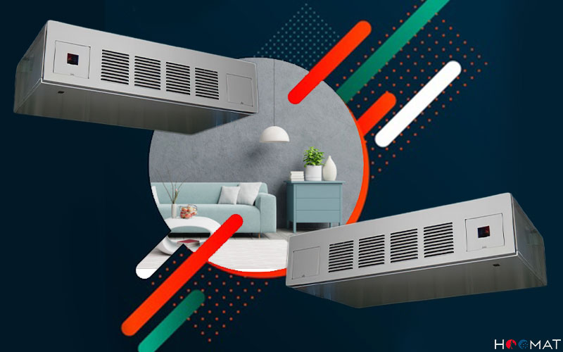 فن کویل سقفی با کابین ساراول SF-HE02