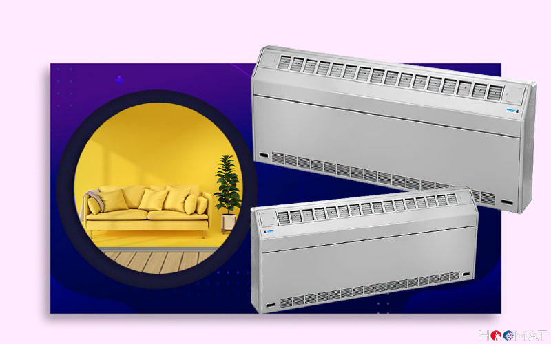 فن کویل زمینی روکار شیب دار تهویه FL-300
