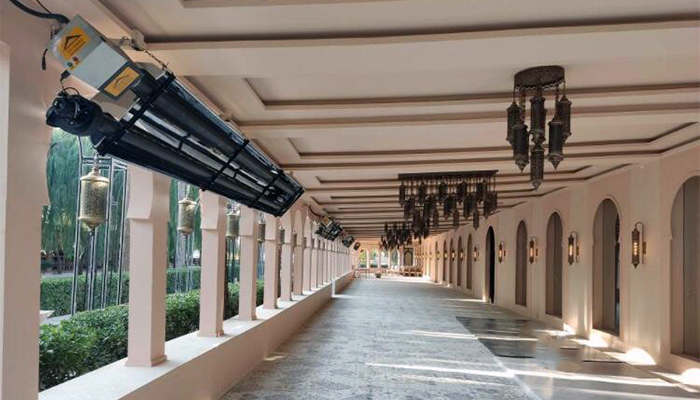 هیتر تابشی لوله ای گرما سازه مدل PRS-15U